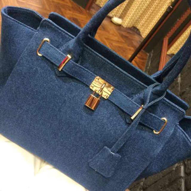 超人気新品 rienda - rienda デニムバック ハンドバッグ 超人気新品 rienda - rienda デニムバック ハンドバッグ