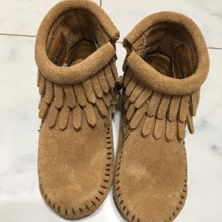 ミネトンカ(Minnetonka)のりなもん☆様専用 ミネトンカ ダブルフリンジブーツ 14cm(ブーツ)