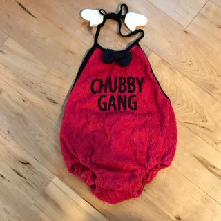 チャビーギャング(CHUBBYGANG)のベビーのハロウィンに☆ホルターネックロンパース(ロンパース)