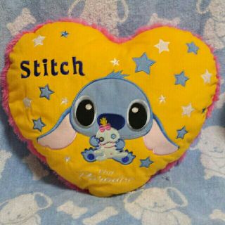 スティッチ(STITCH)のDisney　リロ＆ スティッチ　スティッチ絵柄のハート型クッション(クッション)