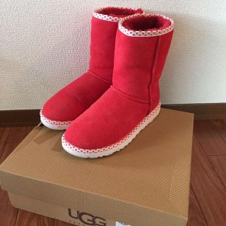 アグ(UGG)の更新送料込みuggバレンタイン限定赤クラッシック7(ブーツ)