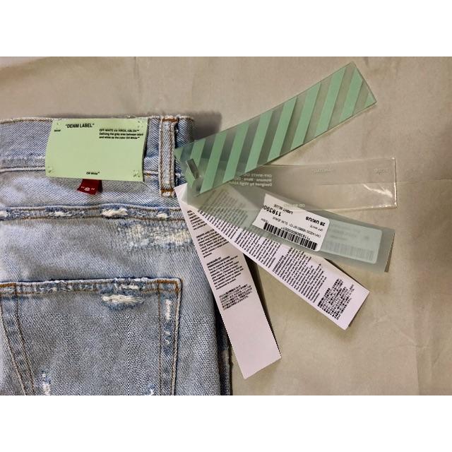 クラッシュ OFF-WHITE 18SS TEMPERTURE ジーンズの通販 by nhata53nhata53|オフホワイトならラクマ - OFF-WHITE オフホワイト サイズ