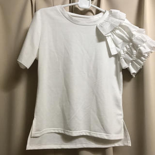 値下げ バースデーバッシュ フリル白Tシャツ(Tシャツ(半袖/袖なし))