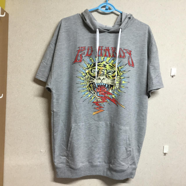 Ed Hardy(エドハーディー)の★早い者勝ちSALE！★新品未使用 エドハーディー 半袖パーカー レディースのトップス(パーカー)の商品写真