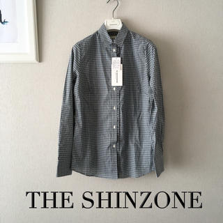 シンゾーン(Shinzone)の【新品】THE SHINZONE 36チェック柄シャツ(シャツ/ブラウス(長袖/七分))