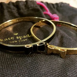 ケイトスペードニューヨーク(kate spade new york)のほぼ未使用 Kate spade ケイトスペード バングル ゴールド(ブレスレット/バングル)