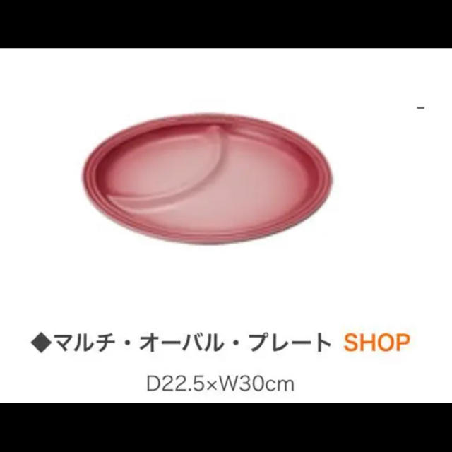 LE CREUSET(ルクルーゼ)のルクルーゼ オーバルプレート2枚セット 新品 ナチュラルピンク インテリア/住まい/日用品のキッチン/食器(食器)の商品写真