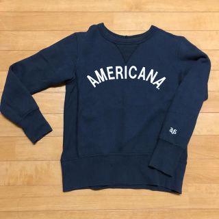 アメリカーナ(AMERICANA)の専用です！americana スエット ブラック アメリカーナ  (トレーナー/スウェット)