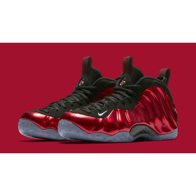 NIKE air foamposite one metallic red