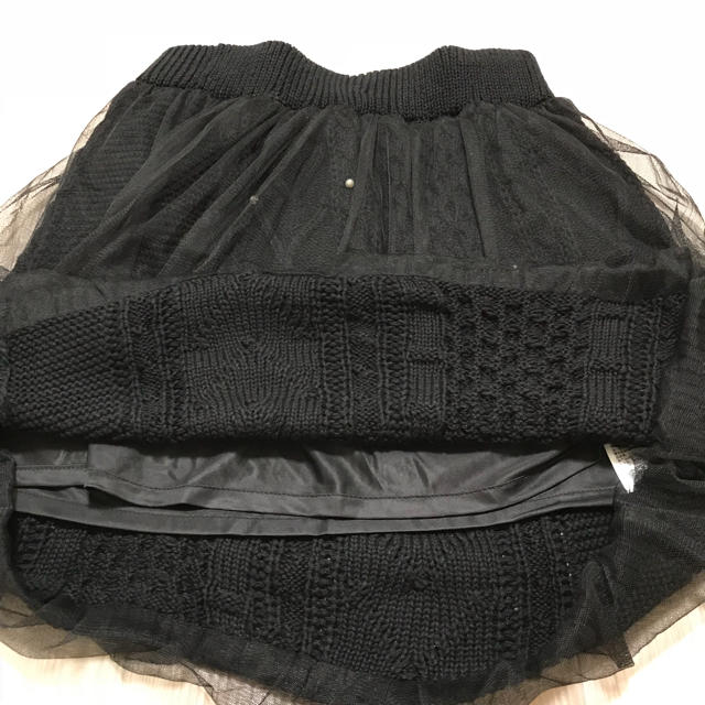 axes femme(アクシーズファム)の【未使用】axes femme ニットチュールスカート size（M） レディースのスカート(ミニスカート)の商品写真
