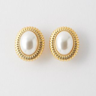 マウジー(moussy)のFAUX PEARL MOTIF イヤリング(イヤリング)