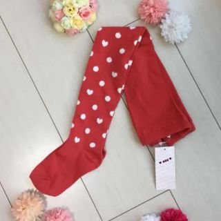 ベベ(BeBe)の♡新品♡定価2052円♡べべ♡nou♡ハート ドットタイツ♡(靴下/タイツ)