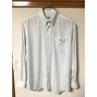 ラコステ(LACOSTE)のLACOSTE  ラコステ  チェックシャツ  グリーン(シャツ)