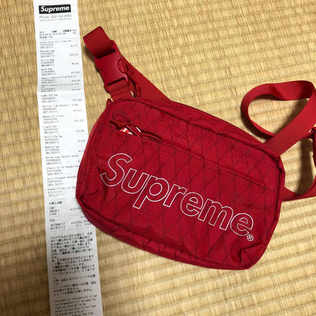 Supreme shoulder bag 赤