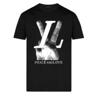 ルイヴィトン(LOUIS VUITTON)のKＥＬＬY様専用 ルイヴィトン ハンドＴシャツ ピース&ラブ ブラック(Tシャツ/カットソー(半袖/袖なし))