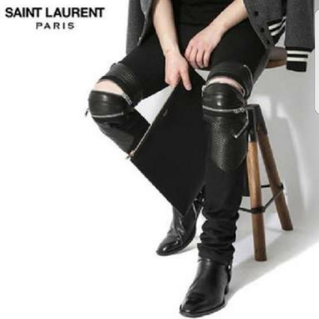 Saint Laurent - 　okome @ 様　SAINT LAURENT　バイカーパンツ　新品同様