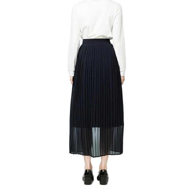 STUDIOUS(ステュディオス)のCLANE PLEATS LAYERD SKIRT ネービ レディースのスカート(ロングスカート)の商品写真