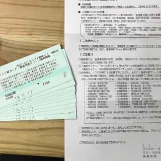 VIEWカード 普通列車グリーン利用券10枚セット(鉄道乗車券)