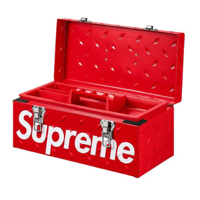 ファッション小物Supreme 18aw Diamond Plate Tool Box Red