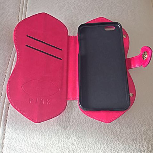 Victoria's Secret(ヴィクトリアズシークレット)のiPhone6♡PINKリップ型カバー スマホ/家電/カメラのスマホアクセサリー(モバイルケース/カバー)の商品写真