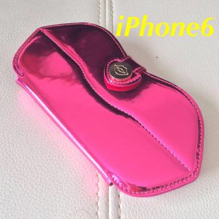 ヴィクトリアズシークレット(Victoria's Secret)のiPhone6♡PINKリップ型カバー(モバイルケース/カバー)