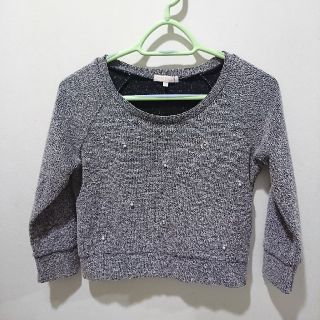 プロポーションボディドレッシング(PROPORTION BODY DRESSING)のPROPORTION BODY DRESSING ビジュー付トップス(カットソー(長袖/七分))