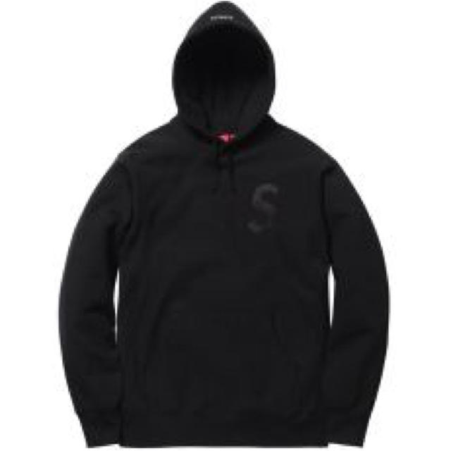 トップスsupreme tonal s logo fooded ブラック M