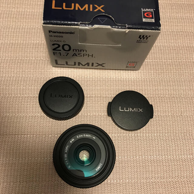 Panasonic(パナソニック)の最終値下げ 美品 lumix g 20mm f1.7 asph. スマホ/家電/カメラのカメラ(レンズ(単焦点))の商品写真