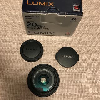 パナソニック(Panasonic)の最終値下げ 美品 lumix g 20mm f1.7 asph.(レンズ(単焦点))