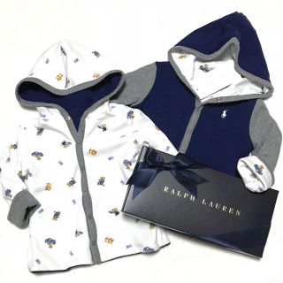 ラルフローレン(Ralph Lauren)のBABY BOY☆新品✨リバーシブル カーディガン 6M/70(カーディガン/ボレロ)