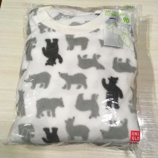 ユニクロ(UNIQLO)の【新品】ユニクロ マイクロフリースパジャマ 90(パジャマ)