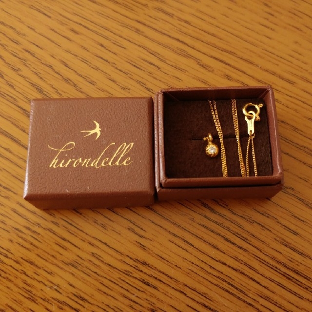 H.P.FRANCE(アッシュペーフランス)の【セダ様専用】hirondelle★K18まんじゅうダイヤネックレス レディースのアクセサリー(ネックレス)の商品写真