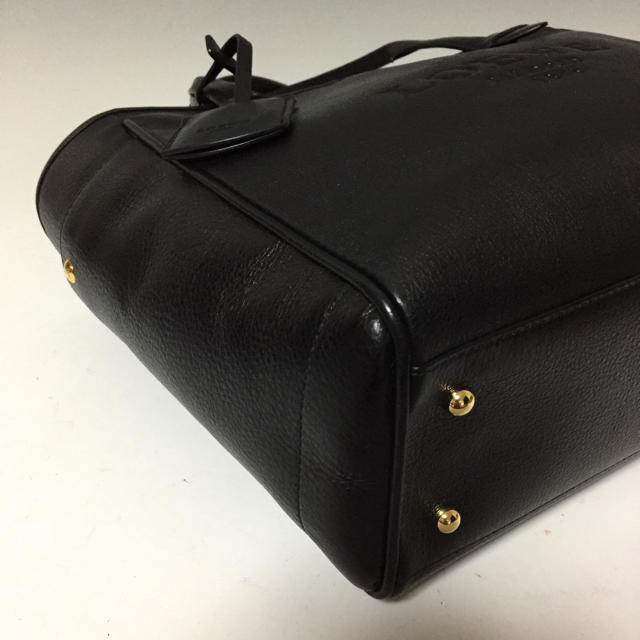 LOEWE 美品 ヘリテージ 黒 トートバッグ 肩がけ オールレザー ロエベ - 2