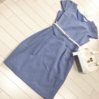 プロポーションボディドレッシング(PROPORTION BODY DRESSING)の新品タグ付！プロポーション♡ベルト付エレガントワンピース(ひざ丈ワンピース)