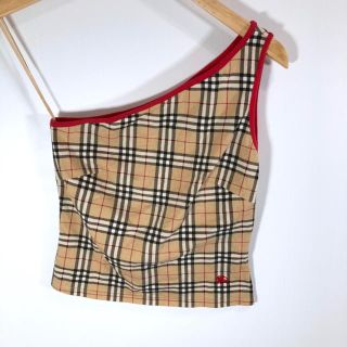 バーバリー(BURBERRY)のBURBERRY バーバリー タンクトップ レディース チェック ロゴ入り(タンクトップ)