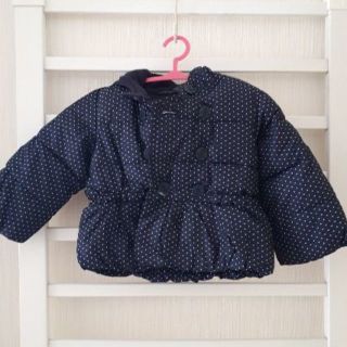 ベビーギャップ(babyGAP)のちーかまさん専用☆水玉ダウン☆７０cm（６ー１２ヶ月）(ジャケット/コート)