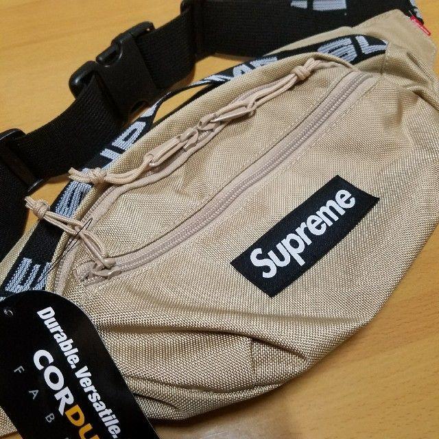 【新品未使用】18SS Supreme Waist Bag Tan