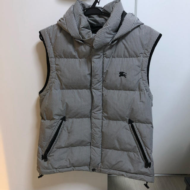 BURBERRY BLACK LABEL(バーバリーブラックレーベル)のバーバリー Burberry ダウンベスト メンズ 千鳥格子柄 メンズのジャケット/アウター(ダウンベスト)の商品写真