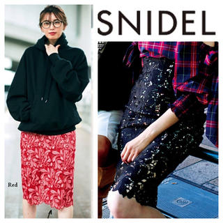 スナイデル(SNIDEL)のSNIDEL 今期 新作 レースタイトスカート スナイデル ワンピース 秋物(ひざ丈スカート)