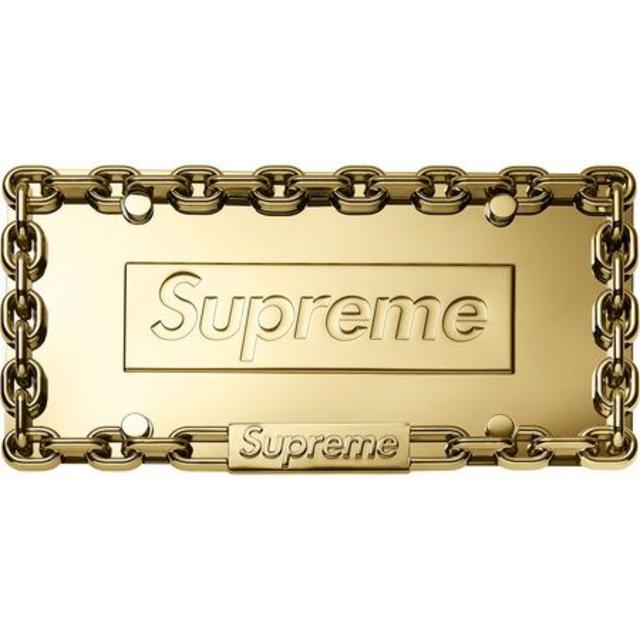 Gold 金　Supreme Chain License Plate Frameのサムネイル