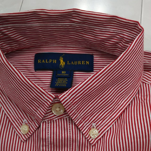 Ralph Lauren(ラルフローレン)のラルフローレン10*ストライプシャツ キッズ/ベビー/マタニティのキッズ服男の子用(90cm~)(ブラウス)の商品写真
