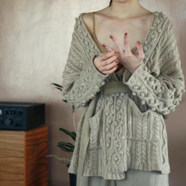 todayful Aran Knit Cardigan アランニットカーディガン