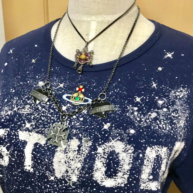 Vivienne Westwood(ヴィヴィアンウエストウッド)のヴィヴィアン ヘビーメタル オーブ ネックレス レディースのアクセサリー(ネックレス)の商品写真