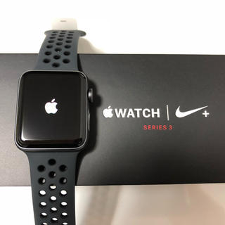 アップルウォッチ(Apple Watch)のApple Watch NIKE + Series 3 セルラー 42mm(腕時計(デジタル))