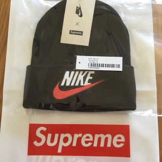 シュプリーム(Supreme)のSupreme Nike Beanie ビーニー 黒 BLACK(ニット帽/ビーニー)