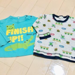 サンカンシオン(3can4on)の美品 サンカンシオン  カエル長袖ロンTセット(Tシャツ/カットソー)