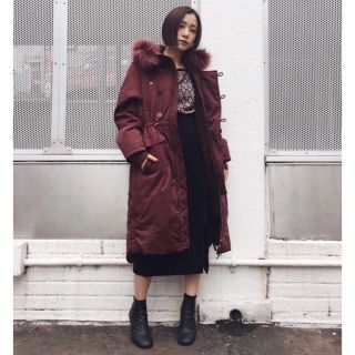 スライ(SLY)の【miikonyanchanさん専用】SLY SIDE ZIP HOODED(ロングコート)