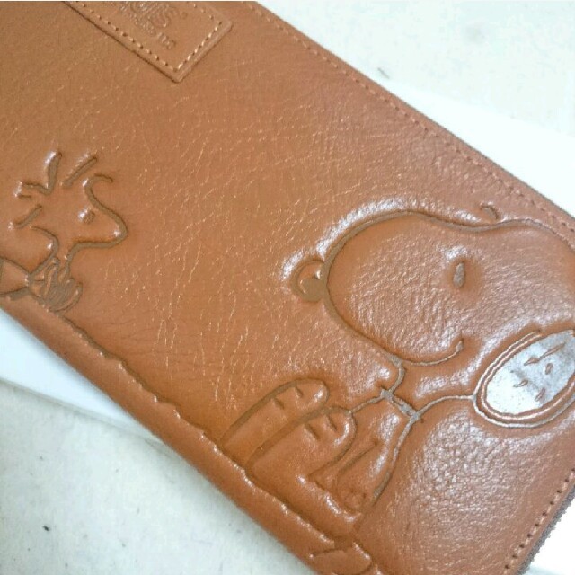 新品*peanuts*スヌーピー本革長財布