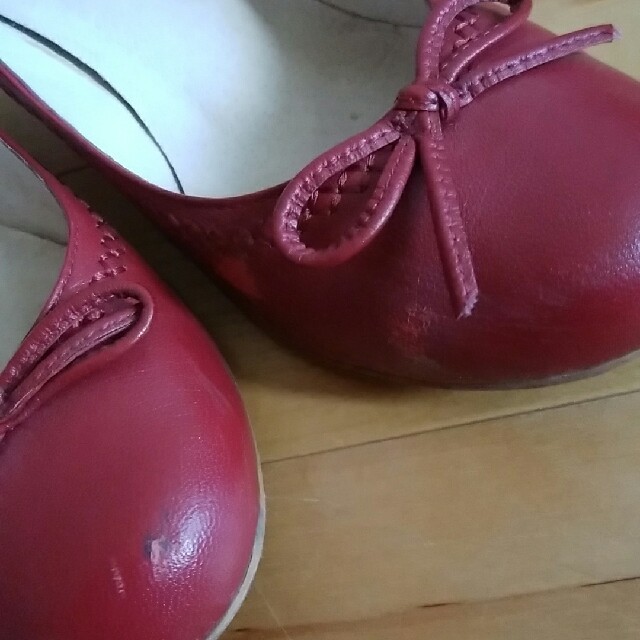 POOL SIDE(プールサイド)のプールサイド　パンプス　赤 レディースの靴/シューズ(ハイヒール/パンプス)の商品写真