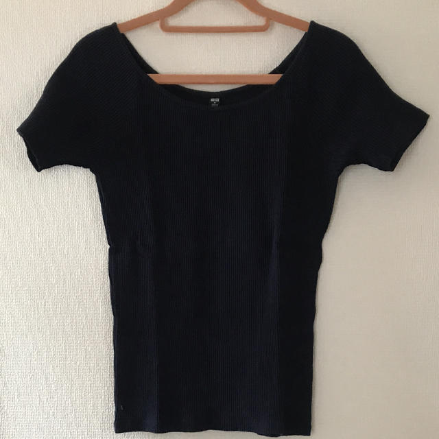 UNIQLO(ユニクロ)のyuiさま専用！ユニクロ UNIQLO リブTシャツ M サイズ レディースのトップス(Tシャツ(半袖/袖なし))の商品写真